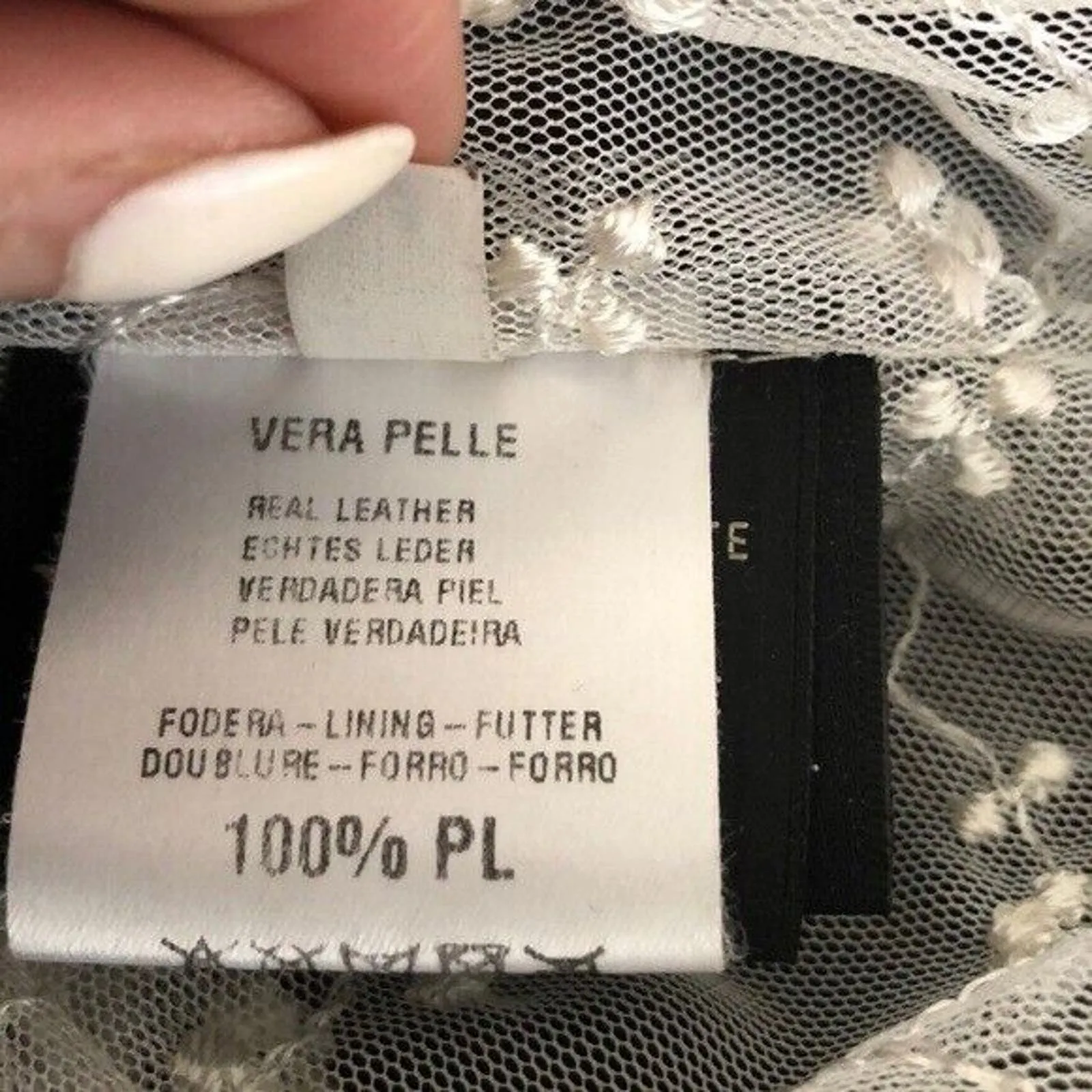 Vera Pelle Real Leather scallop‎ laser cut suede 44 Women’s M Medium - Image 10