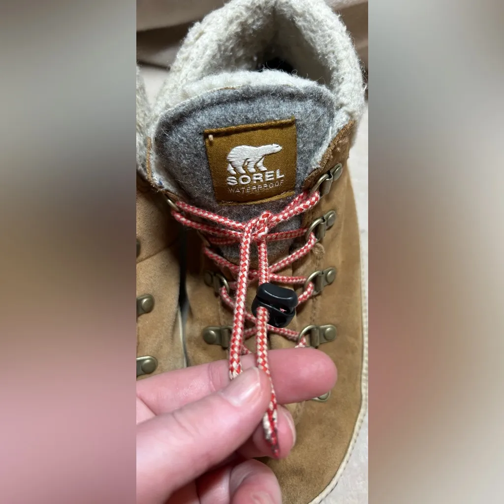 Sorel Women's Size 5 Brown Out N About Conquest Waterproof Fur Boots Shoes - Image 5