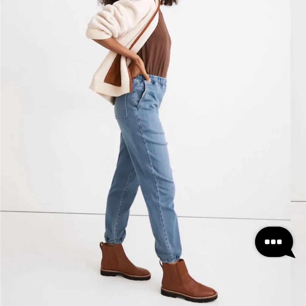 MADEWELL Sweatpant Jeans size Small in Nealy Wash Relaxed Jogger‎ Elastic Waist - Image 8