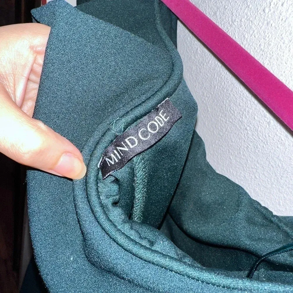 Mind Code‎ Women Off the Shoulder Green Ruffled Mini Dress Size S - Image 5