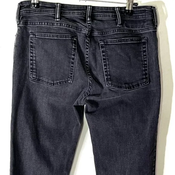 Acne Studios Climb Skinny Jeans Women’s Size 30 Used Black Raw Hem Faded - Image 6