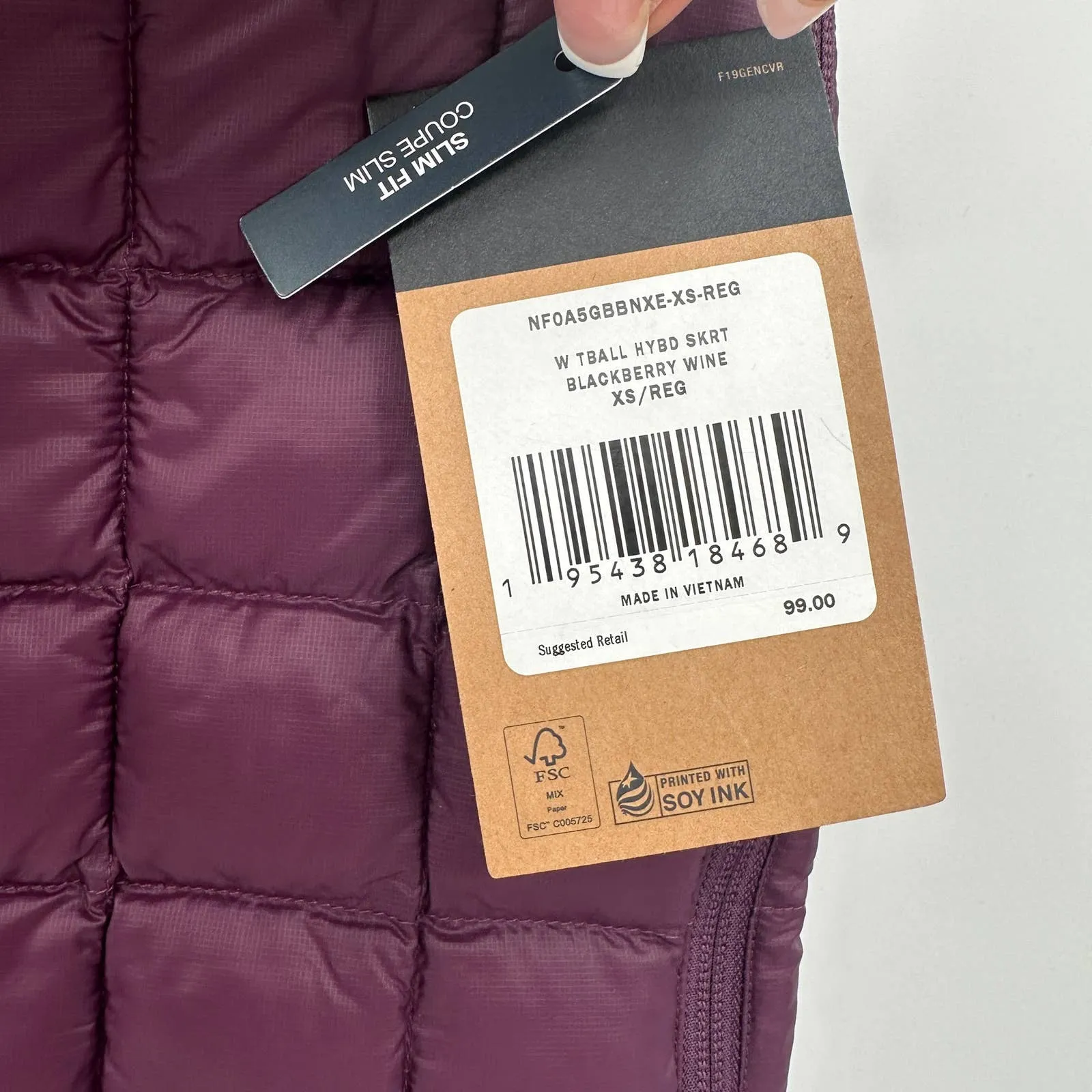 The North Face Women's ThermoBall Hybrid Skirt in Blackberry Wine Size XS - Image 5