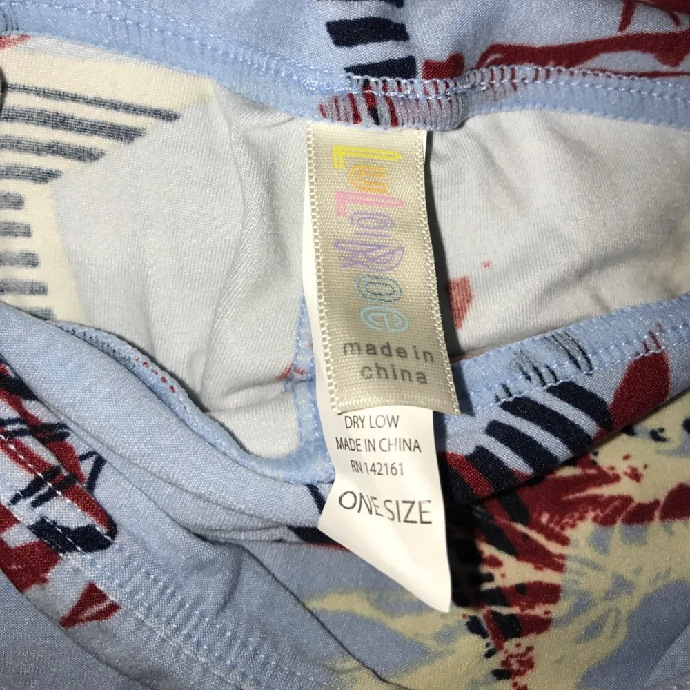 LuLaRoe Leggings Americana Labor Day July 4 Independence Day NWT OS One Size - Image 4