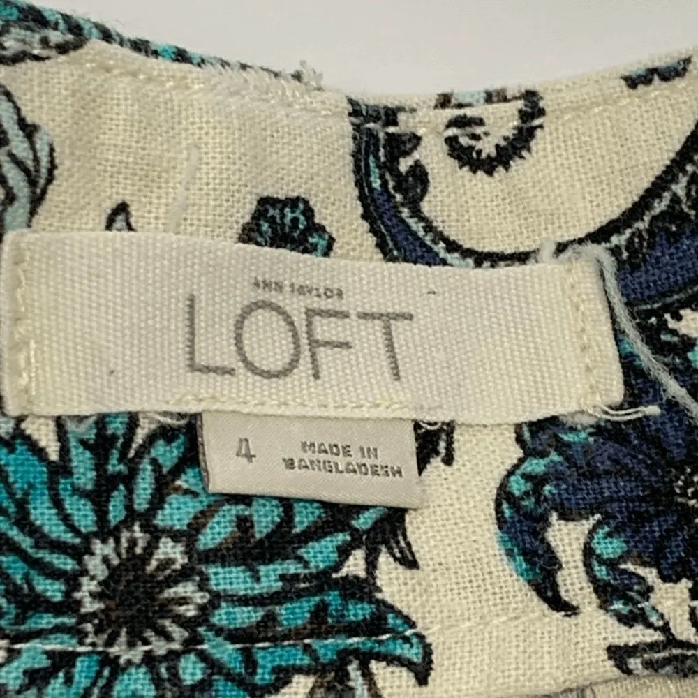 Ann Taylor LOFT Paisley Linen Chino Short - Image 3