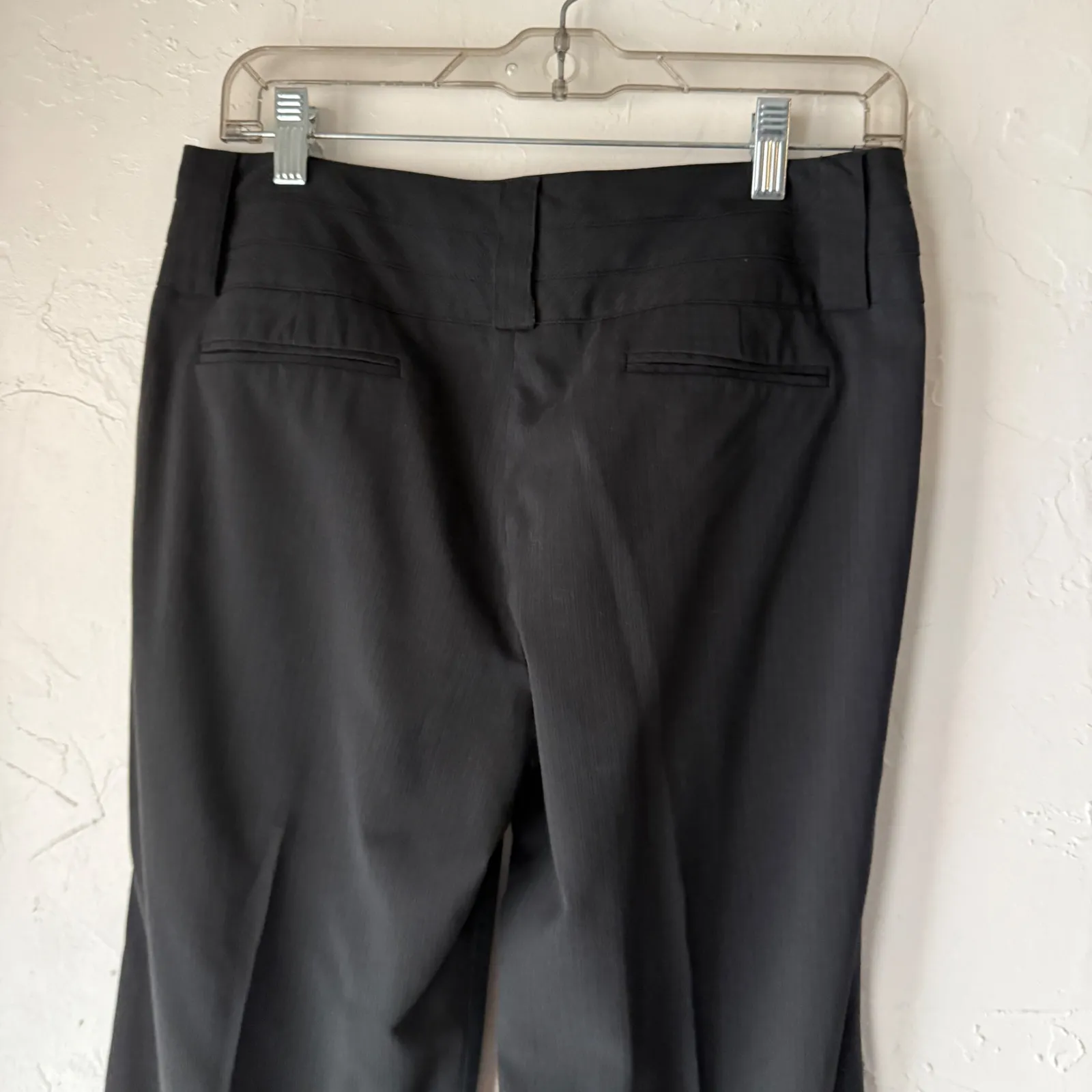 Sharagano Studio Vintage Y2k Black Pinstripe Dress Pants 6 Office Siren Low Rise - Image 5