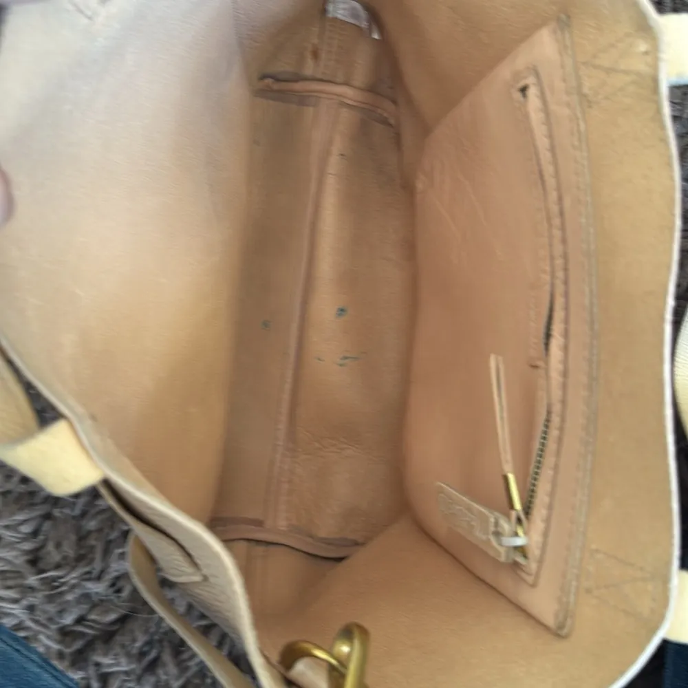 Leather  Madewell Medium Transport Tote natural color - Image 5