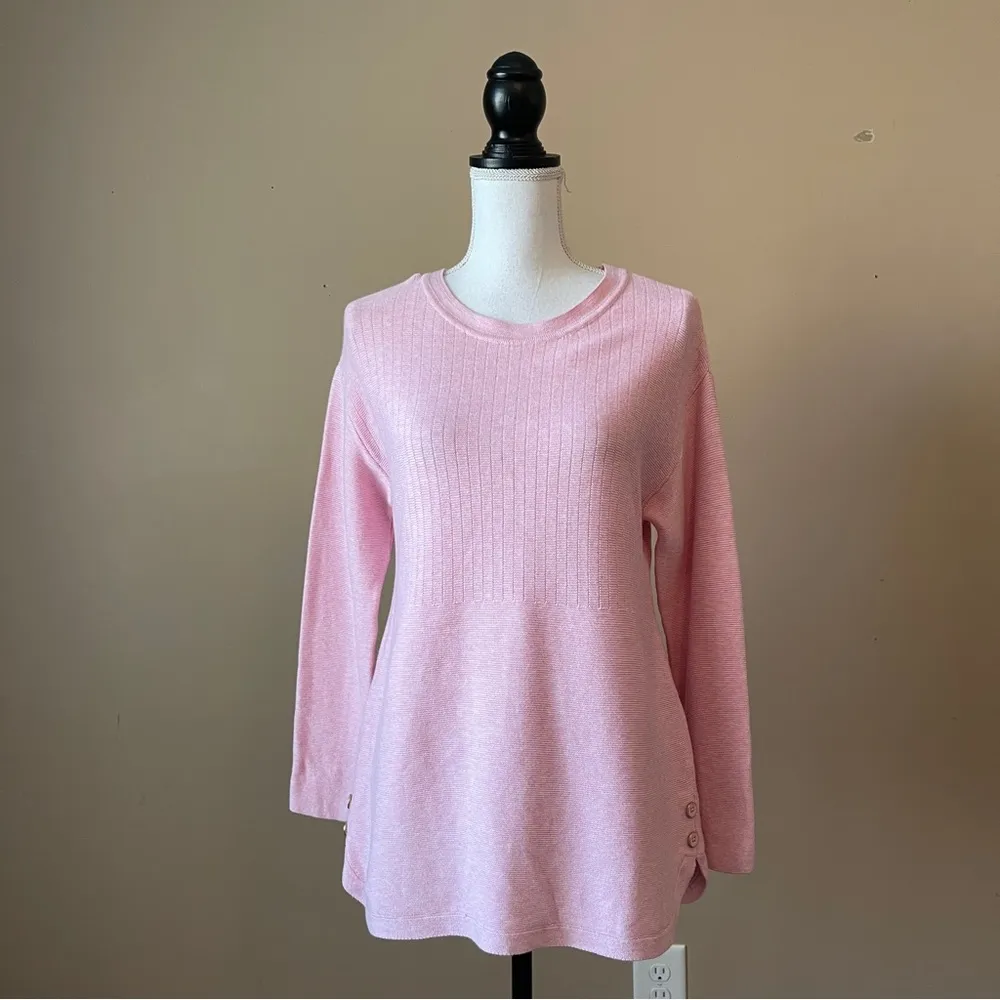 TALBOTS | Pink Knit Sweater Sz MP - Image 5