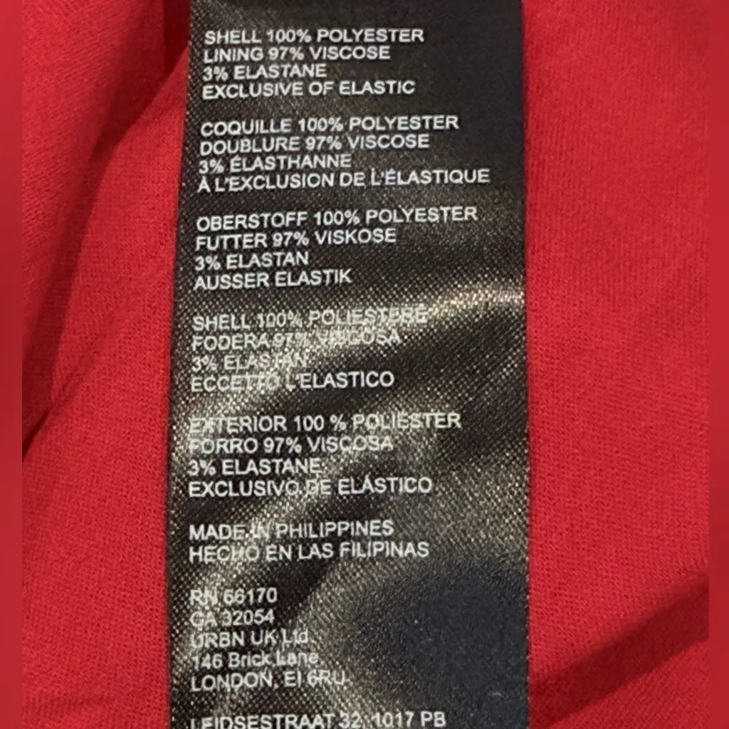 ANTHROPOLOGIE Ruffle Strap Corset Lace Mini Dress Lipstick Red Size XS NEW - Image 10