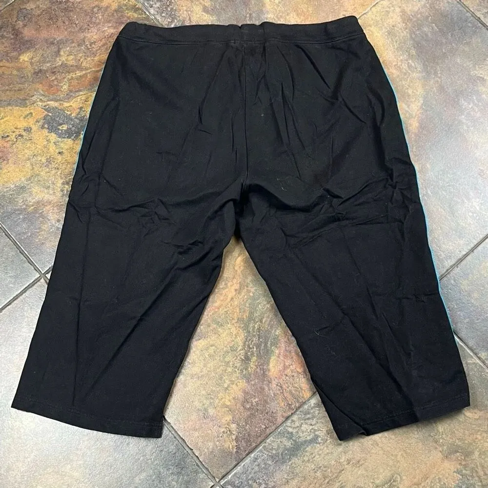 New York Laundry Black Cropped Sweatpants 2X - Image 6