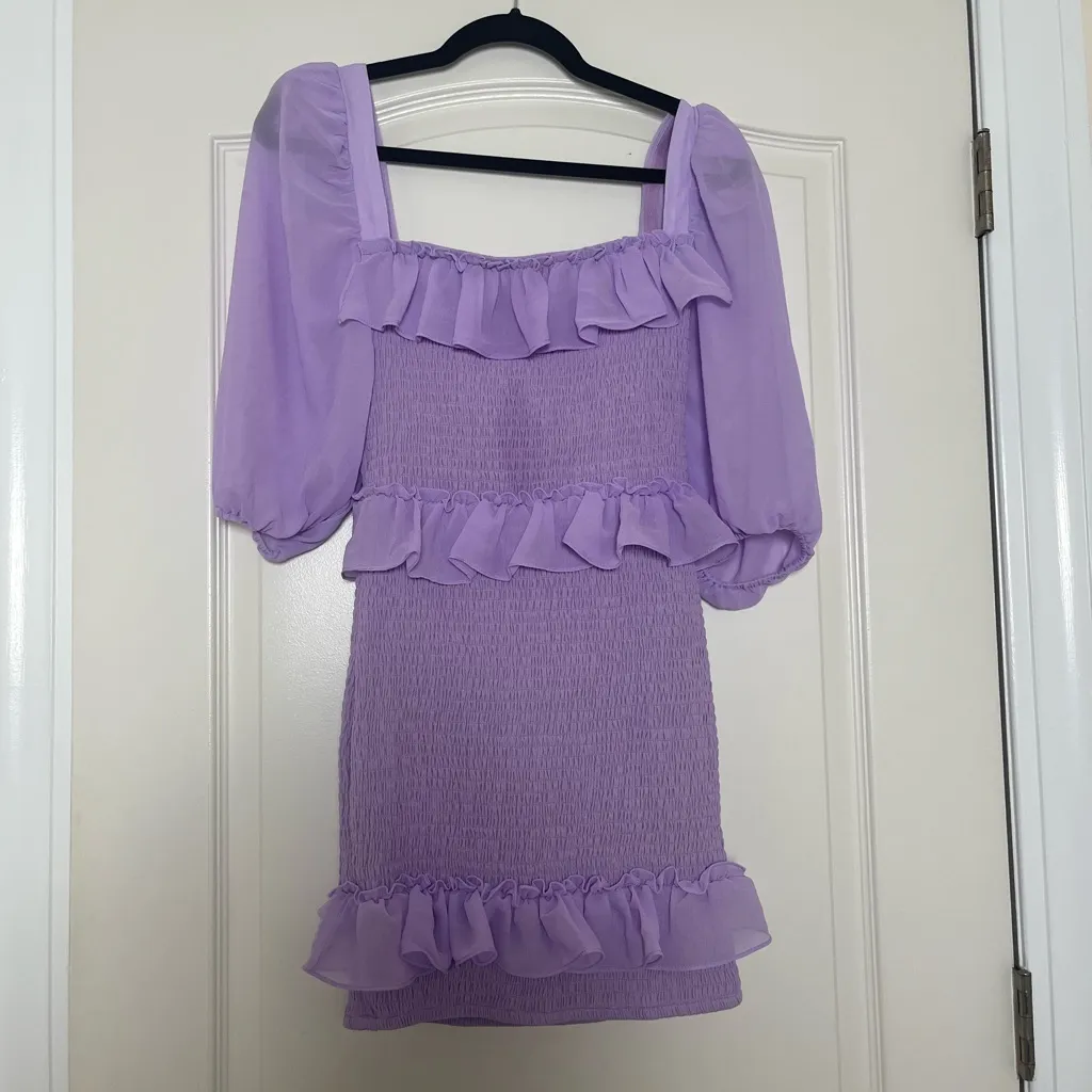 NWT Lovers + Friends Koda Mini Dress‎ in Lilac Purple - Image 3