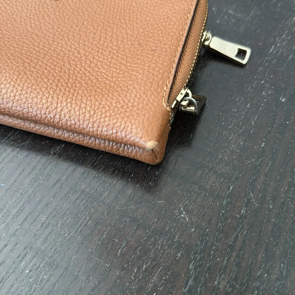 Coach pebbled leather double zip wallet (not clutch) - Image 7