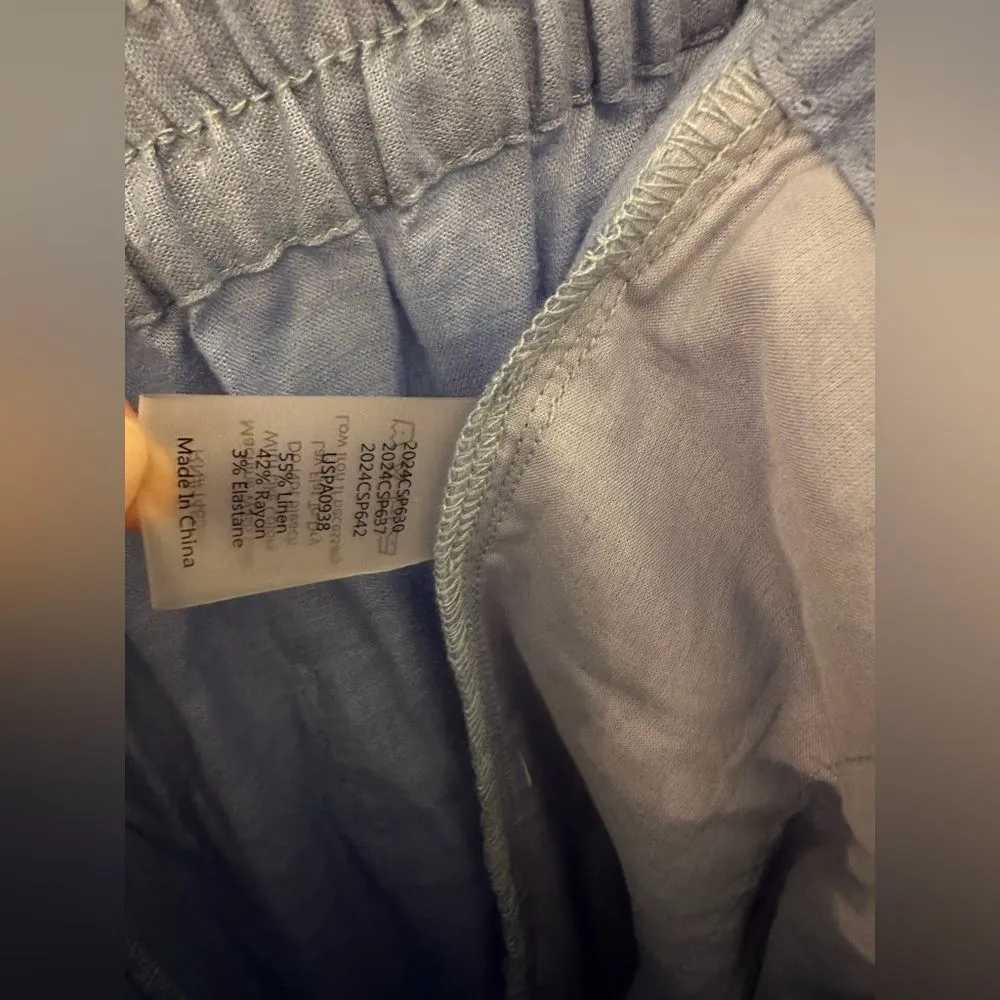 Universal Standard Iris Linen Easy Pull-On Pants Small 14/16 - Image 7