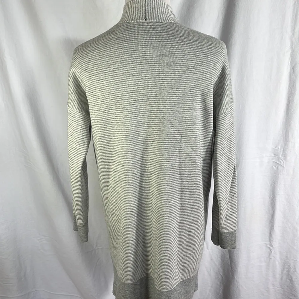 Eileen Fisher Reversible Cashmere Blend Open Cardigan - Image 5