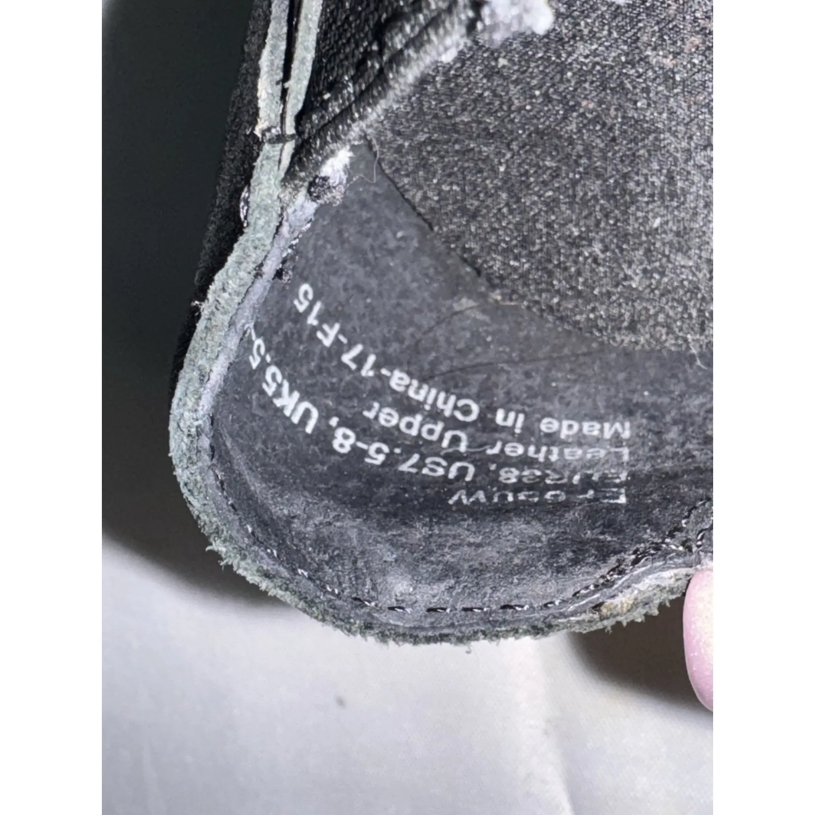 Essence Aetrex Black Fabric‎ Loafers sz 7.5 S - Image 6