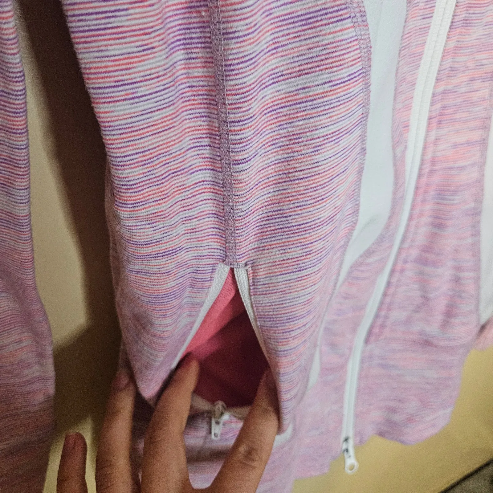 Lululemon Size 6 In Stride Jacket Wee Are From Space White April Multi Pockets - Image 5