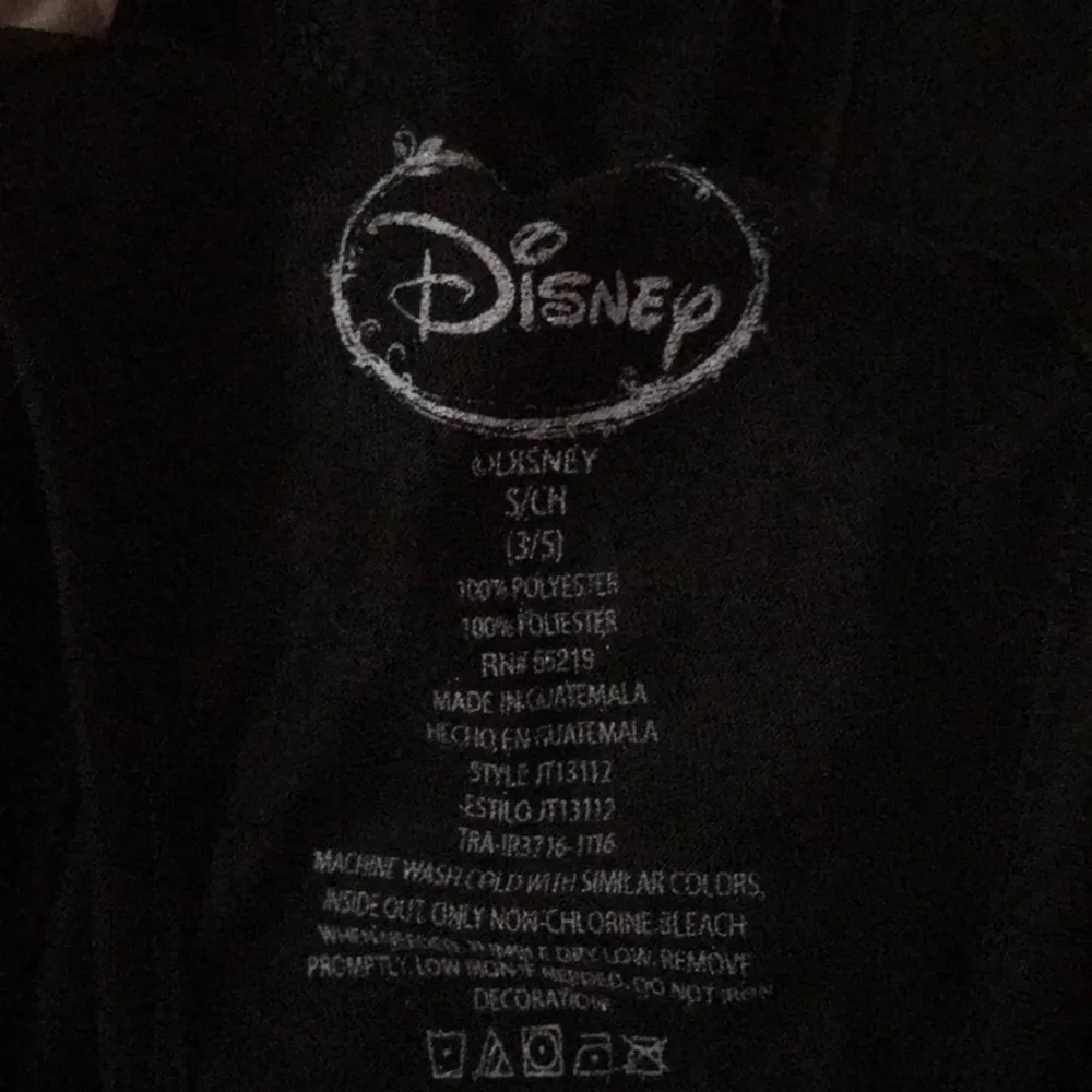 Disney junior size small 3/5 cross back tank black and gold Mickey letters NWT - Image 5