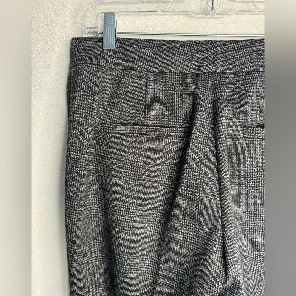 Ann Taylor Wool Plaid Trouser Pants Grey - Image 4