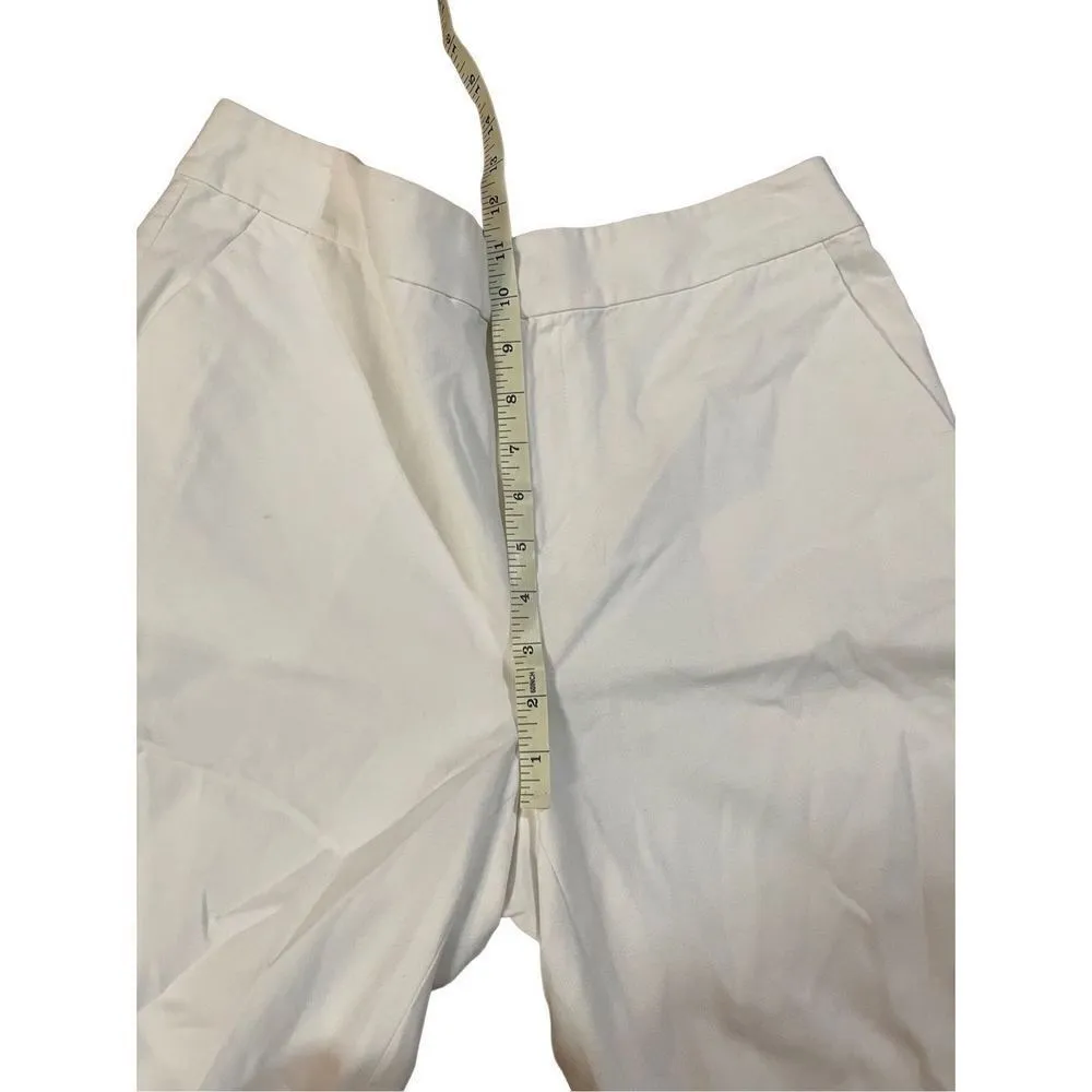 Lauren Ralph Lauren Petite white womens chino high rise shorts 10” inseam size 1 - Image 5