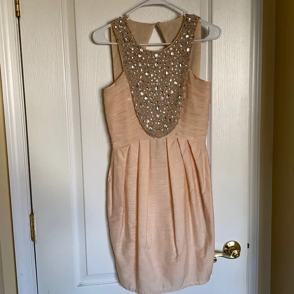 ASOS rhinestone embellished dress with open back - Image 2