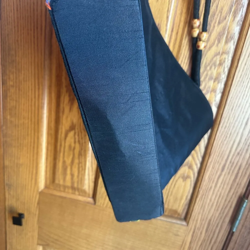 Sacred Threads India Handmade Embroidered Purse Boho Large Shoulder Bag Elephant - Image 12