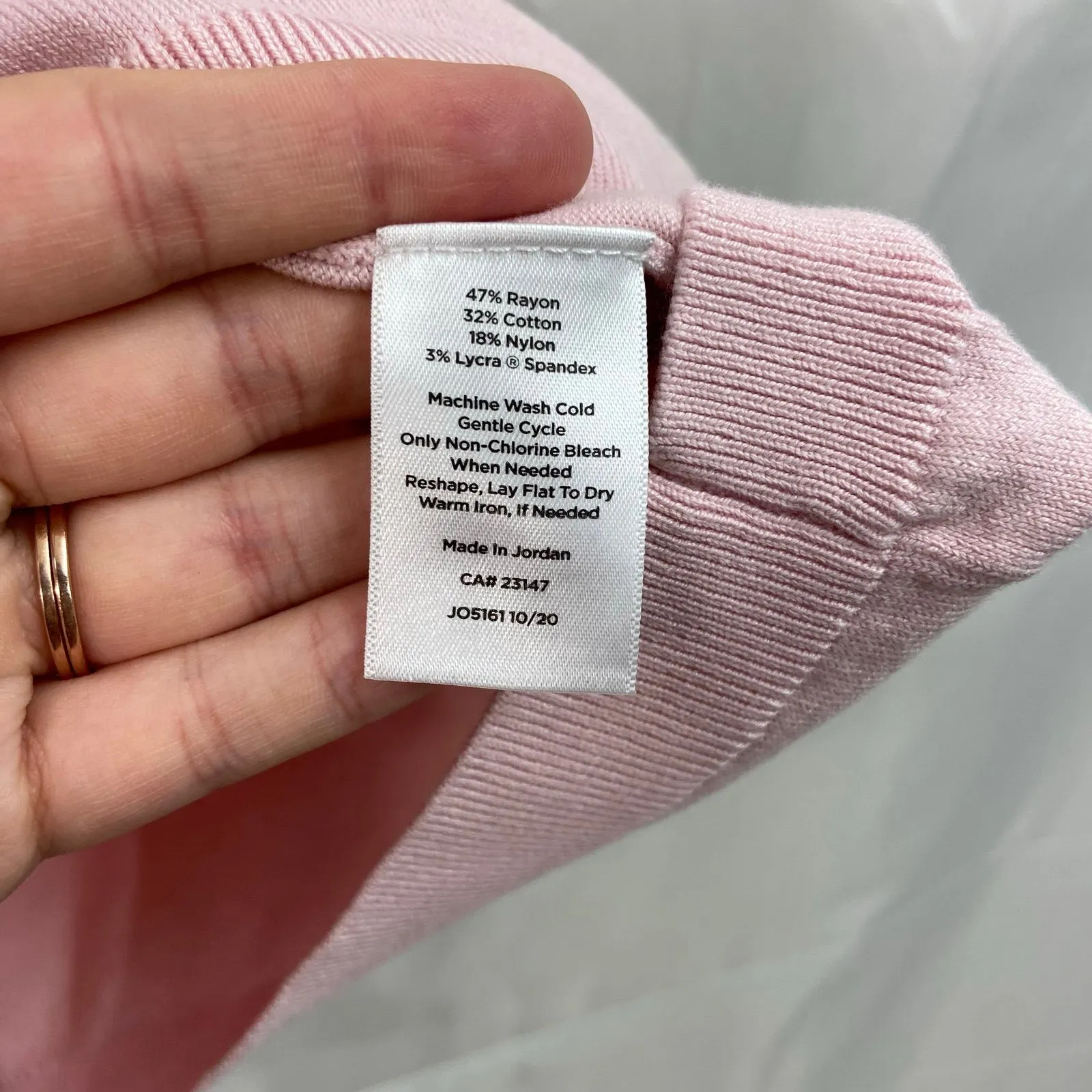 Talbots women's light pink soft knit scoop neck sleeveless sweater shirt vest XL - Image 4