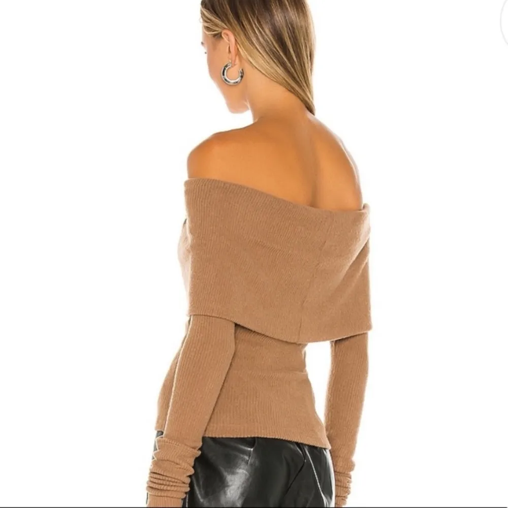 We the Free Snow Bunny Off Shoulder Cowl Neck Ribbed Sweater Size XS - Image 4