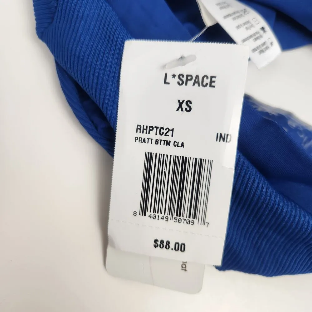 L*Space Pratt Bikini Bottom Size XS Indigo Blue NWT - Image 3