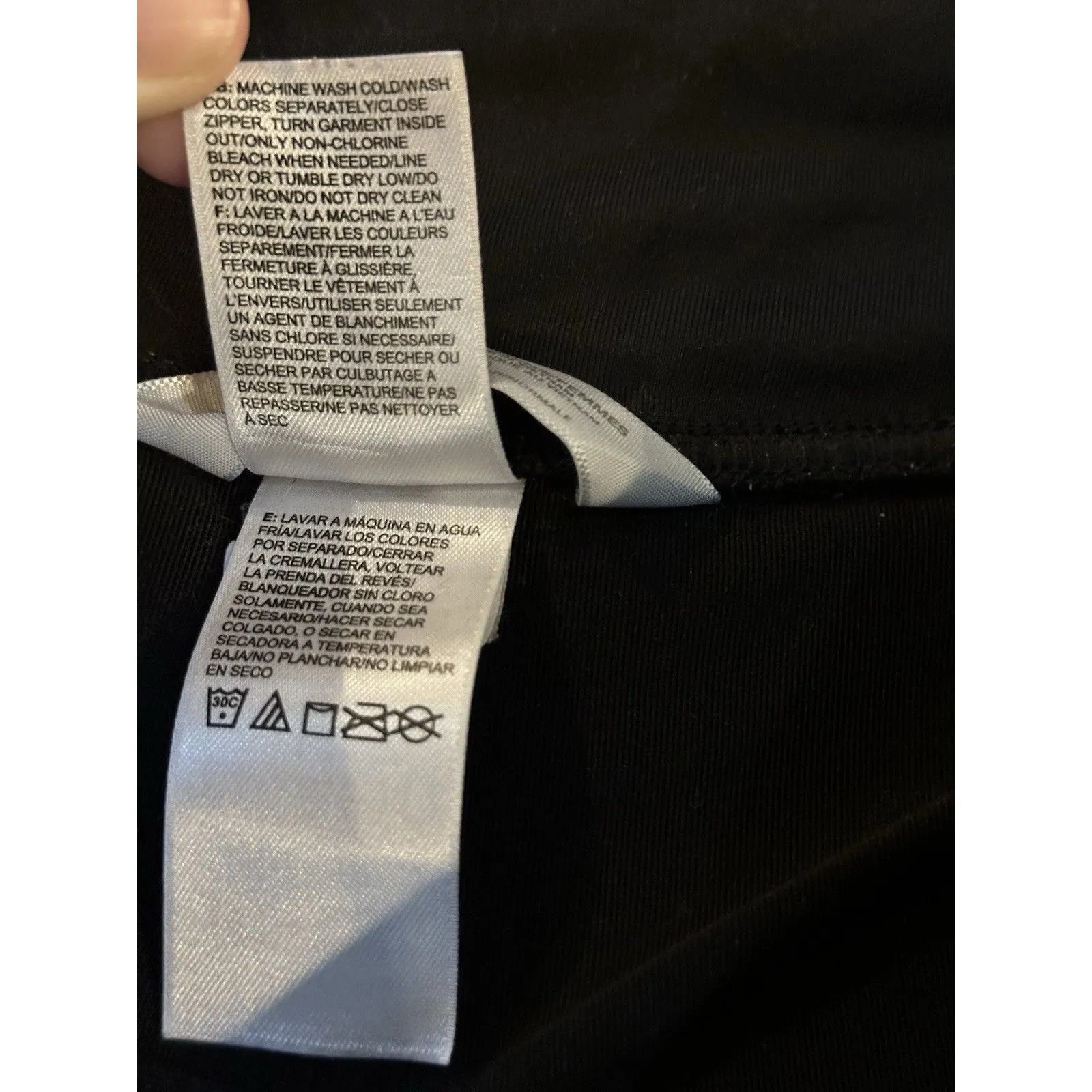 THE NORTH FACE Capri Cropped Legging Black Size L Key Pocket & Inside Drawstring - Image 3