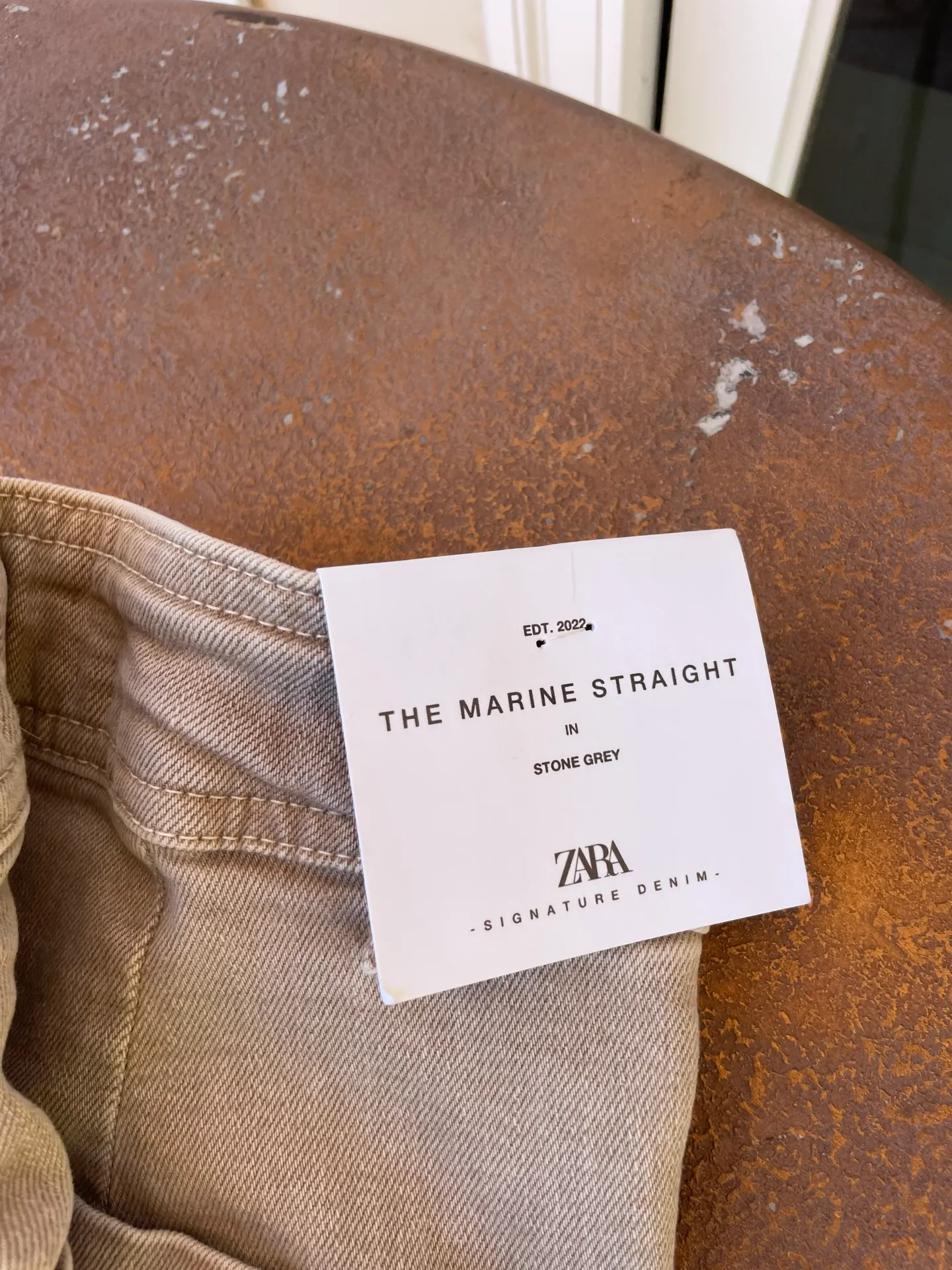 NWT  MARINE STRAIGHT high waist wide legs pants sz 0 - Image 3