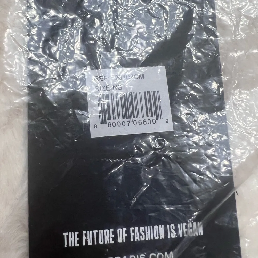 Apparis Women’s Bambi Faux Fur Rectangle Winter Scarf Cream Color - Image 5