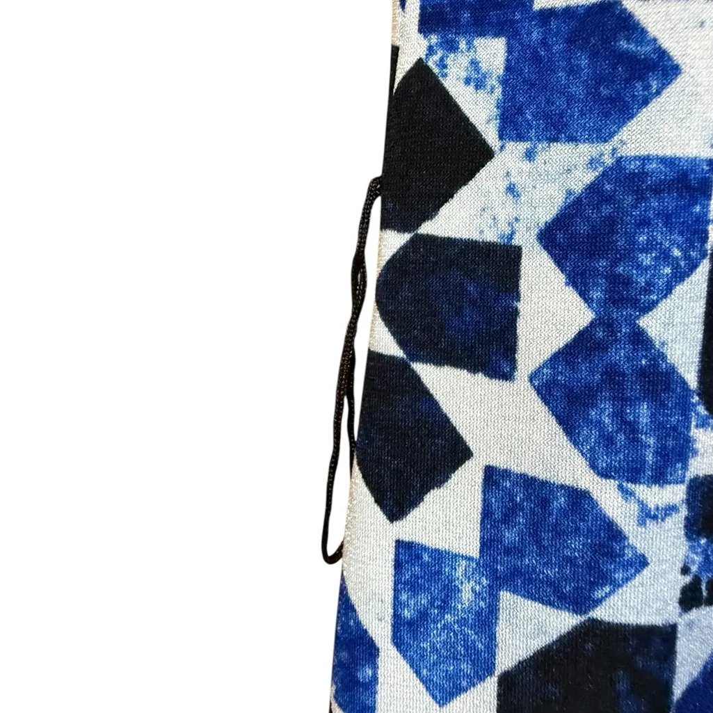 Michael Kors Almafi Blue Geo Patterned Maxi Dress - Image 4