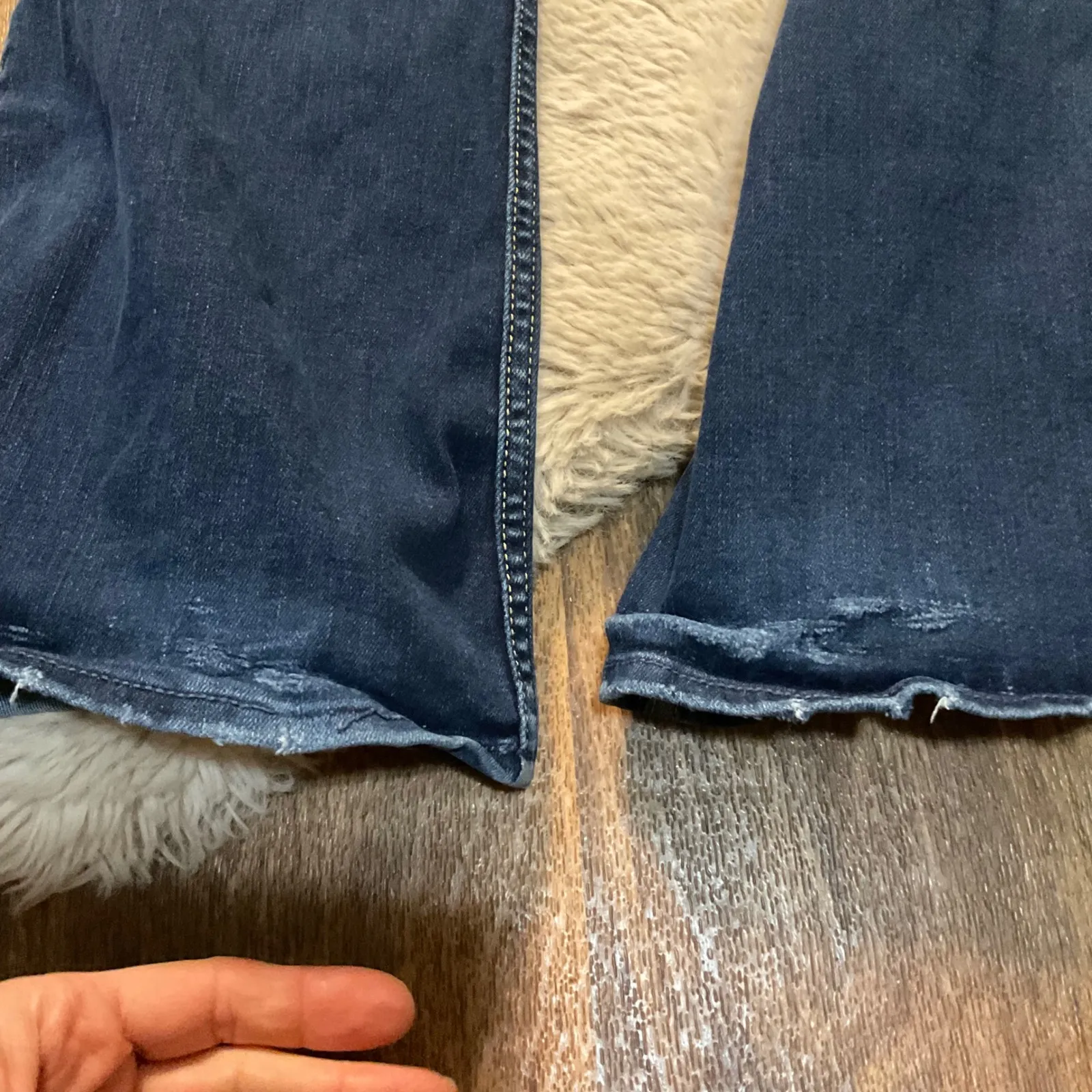 Hollister Denim Jeans Size 6 28 Dark Wash Bootcut Womens Stretch 29.5" Inseam - Image 9