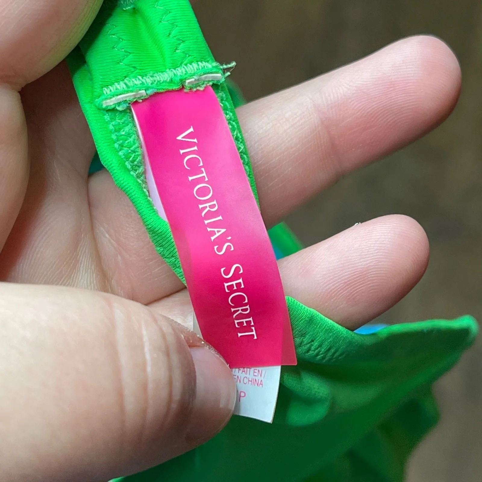 Victoria’s Secret Woman’s Green & Blue Swimsuit Bikini Size Small/Medium - Image 6