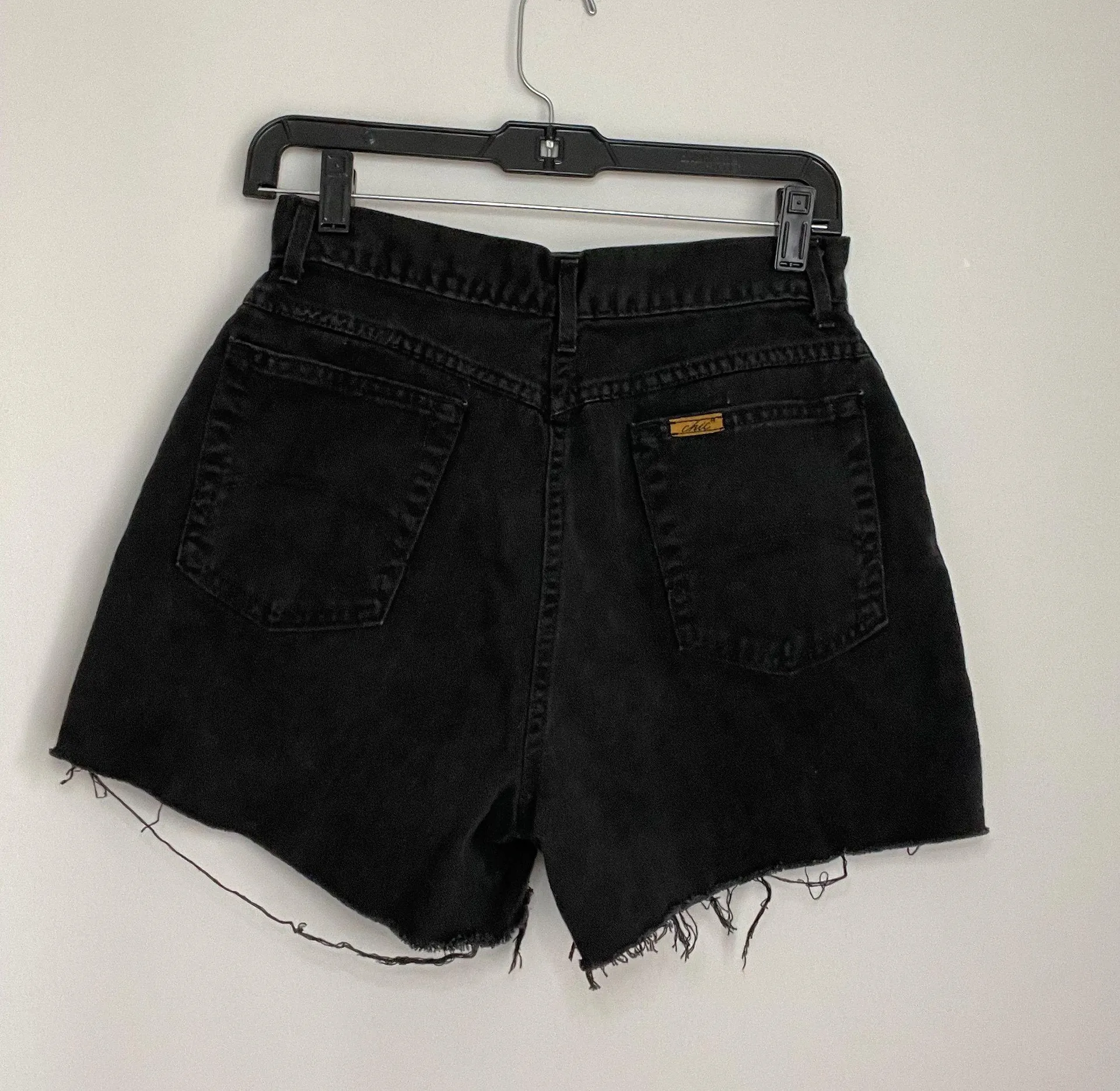 Vintage denim Shorts Black - Image 4