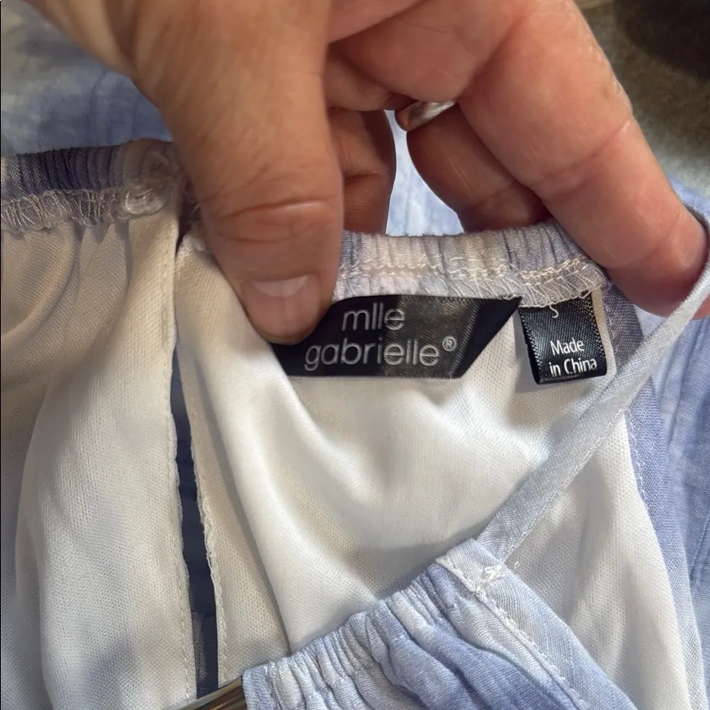 Mlle Gabrielle Indigo and White Maxi Dress - Image 6