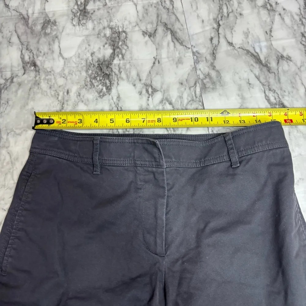 Ann Taylor size 2 wide leg high rise grey Pants cotton blend office workwear - Image 4