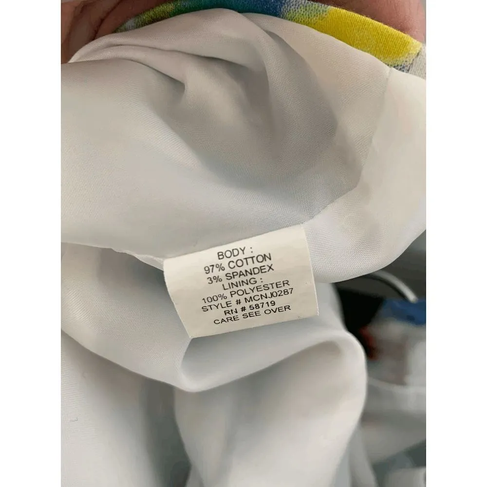 Elementz  Womens Blazer Jacket Collar Multicolor XL - Image 4