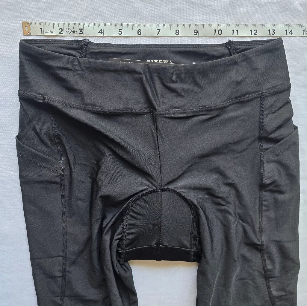 Bikewa Women's 4D Padded Bike Capris Cycling‎ Size M New Black Size M - Image 4