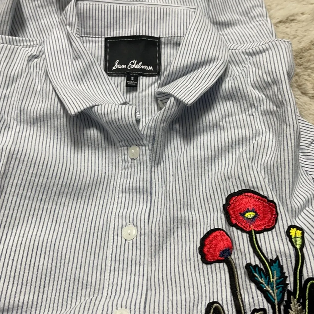 Sam Edelman Stripped Sleep Shirt Size Small - Image 7