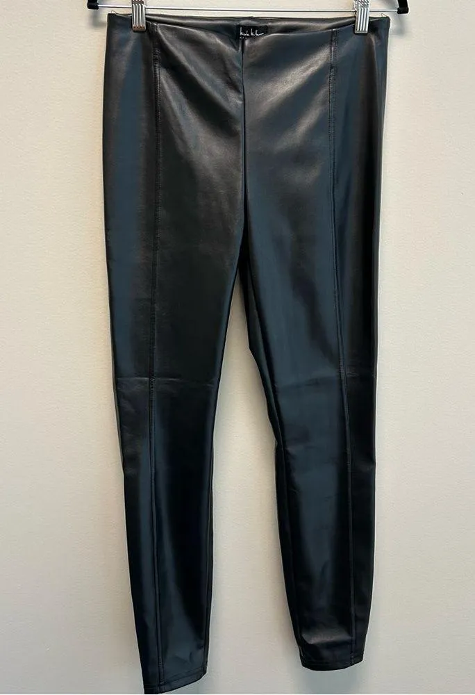 Nicole Miller HR Faux Leather Leggings Small - Image 4
