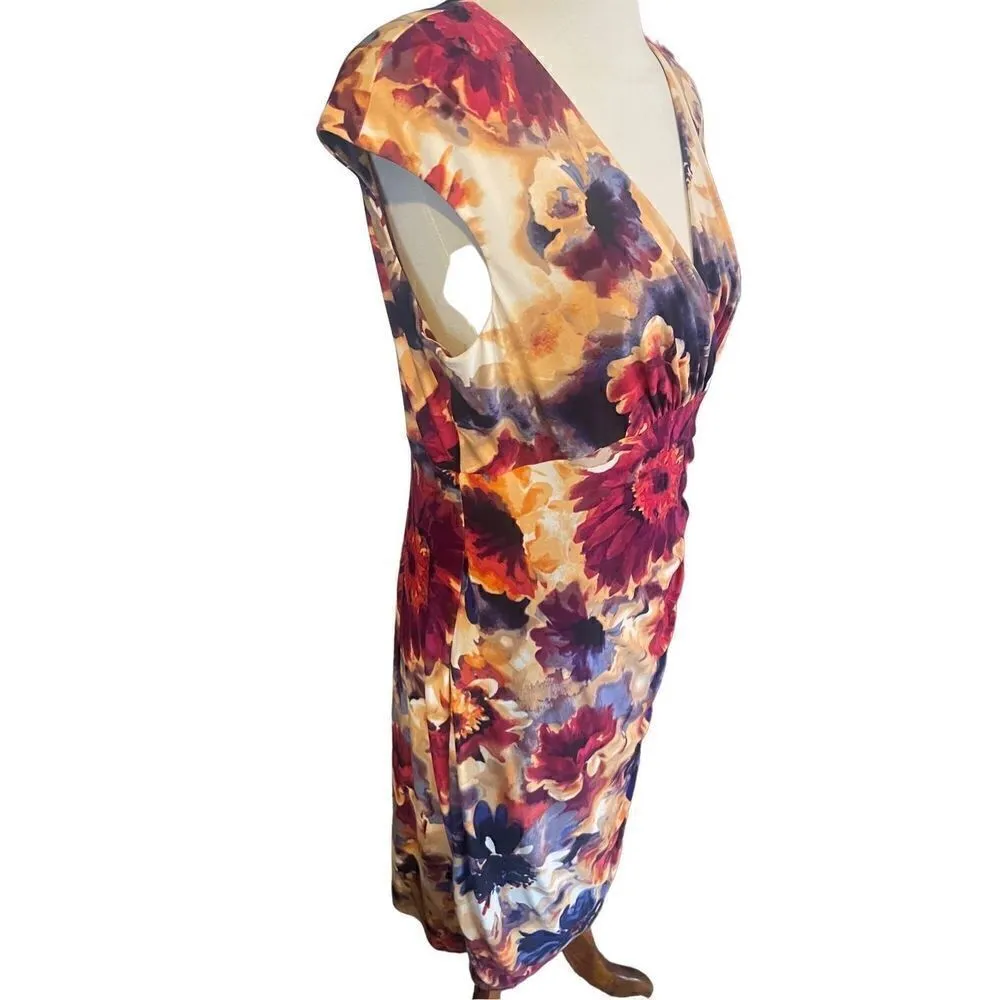 Lauren Ralph Lauren Sleeveless Multi-Color Floral Dress Size 14-NWOT - Image 5