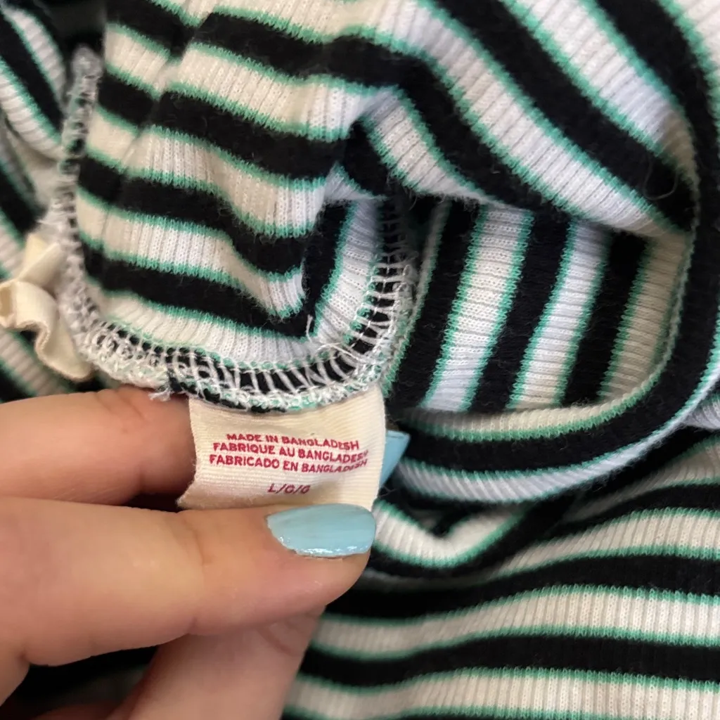 Levi's Levi’s Striped Turtleneck Sweater cropped 90s y2k Minimal Basic Staple - Image 6