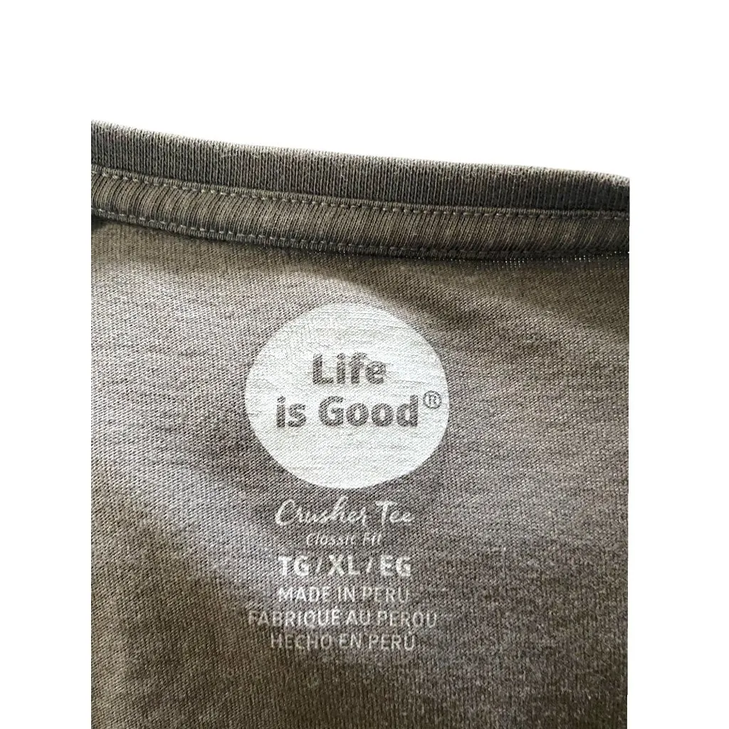 Life Is Good Shine On Long Sleeve Tee Shirt Gray Size XL - Image 3