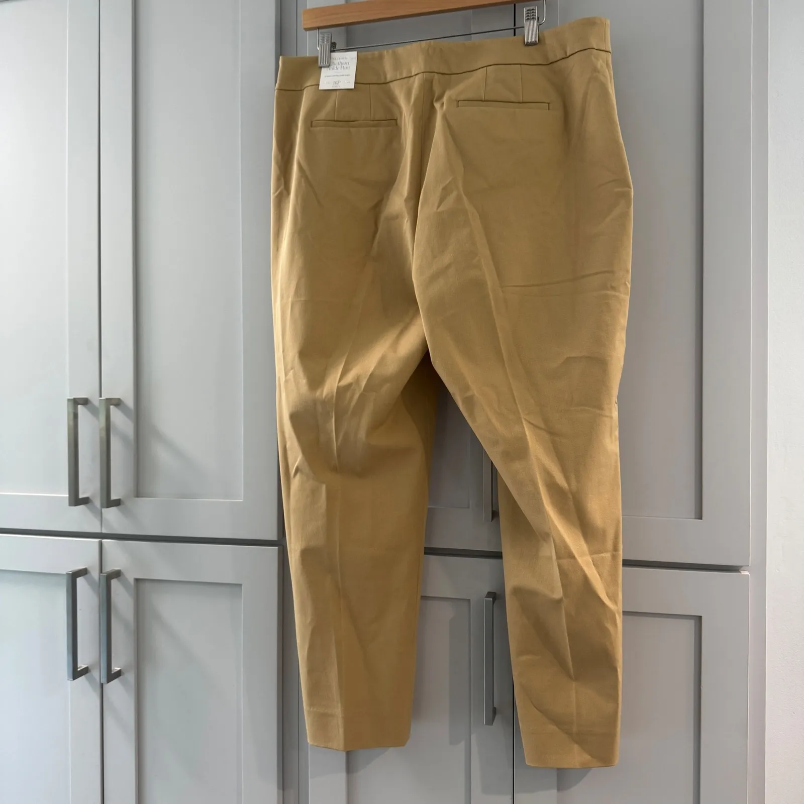 NWT Talbots Chatham Ankle Pants Curvy Petite‎ 16P Khaki Dress Career Trousers - Image 2