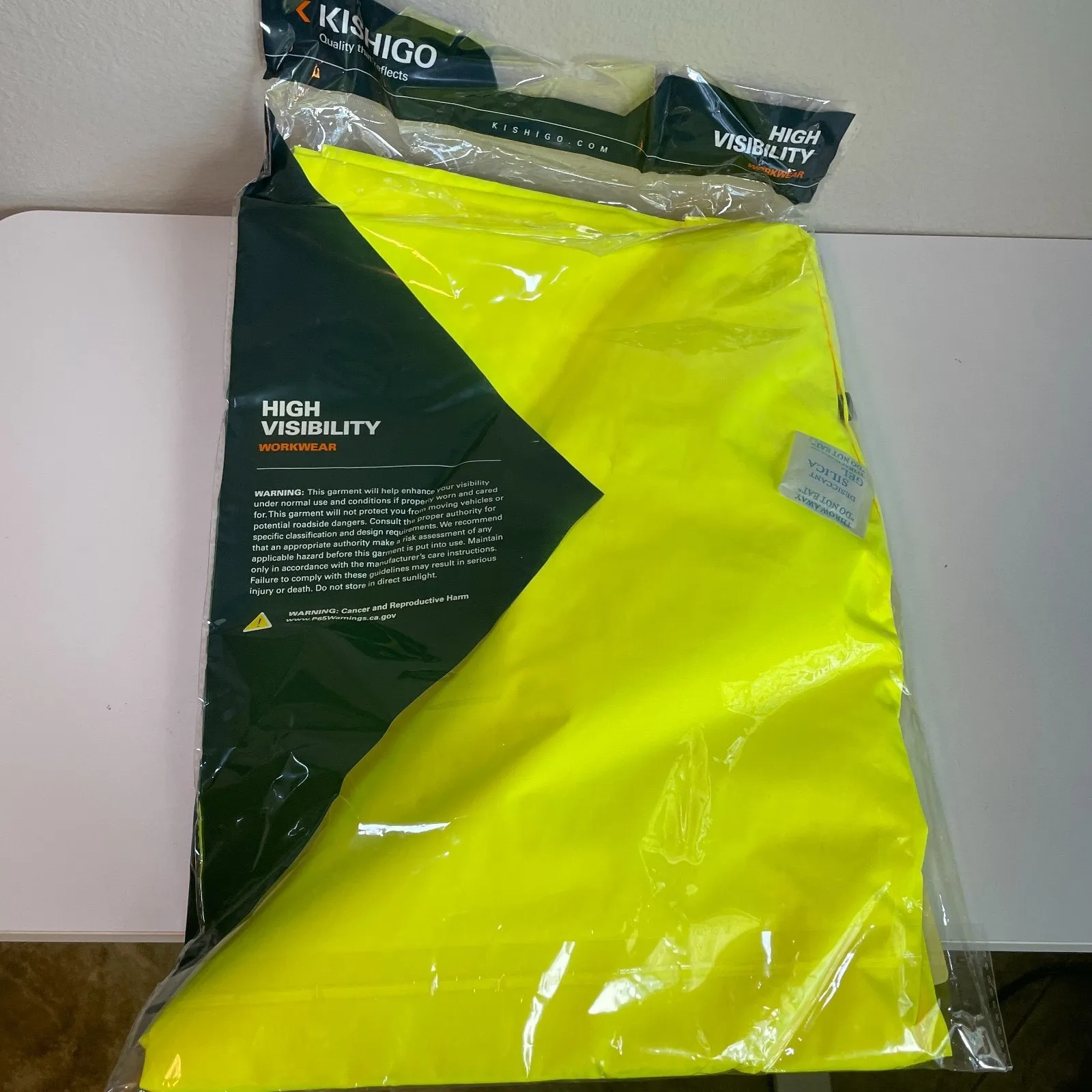 Kishigo 9665J & 9665P Storm Stopper Rainwear Size Large / XL Jacket & Pants Yellow - Image 8