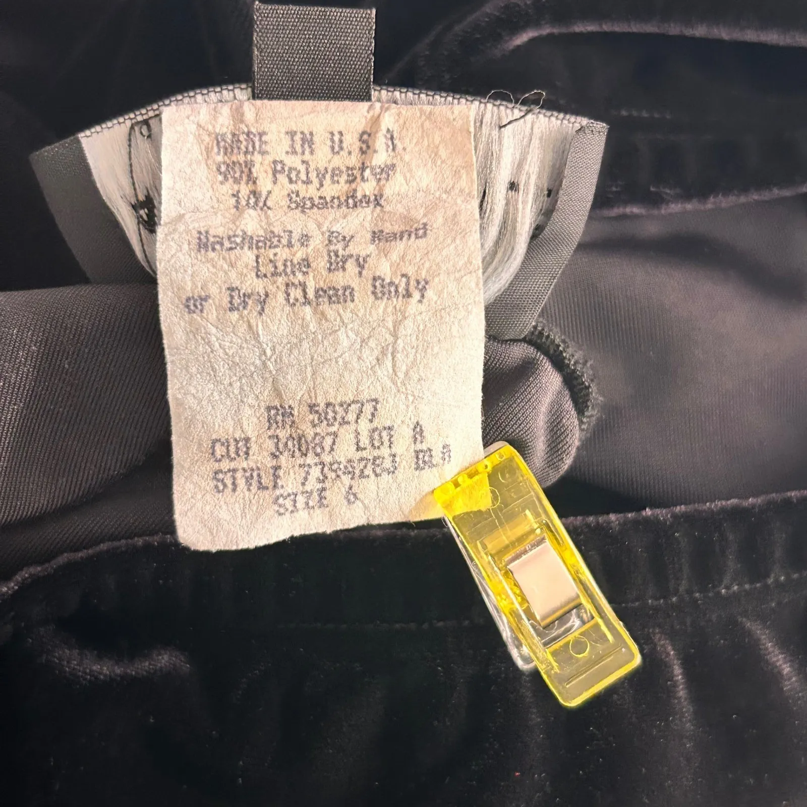 Carole Little Vintage Velvet Maxi Skirt Black 6 - Image 6