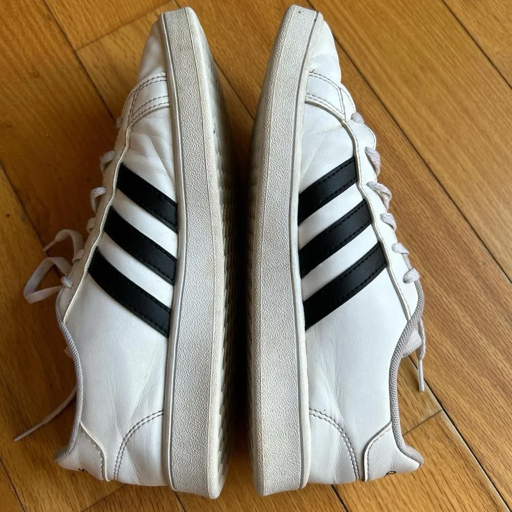 Adidas Grand Court Sneakers white with black adidas logo European size 38.5 - Image 4
