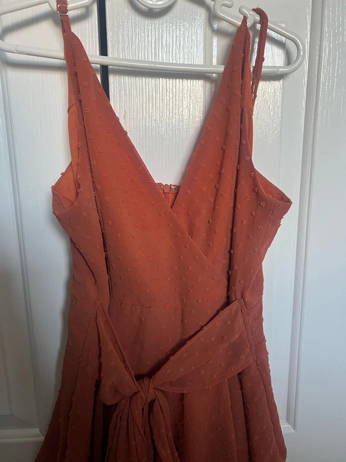 Entro Orange Tie Waist Romper - Image 3