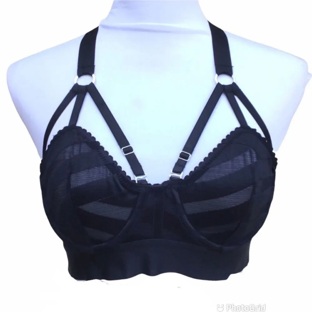 Lonely Label Lulu Underwire Mid Line Bra Black Size undefined - Image 5