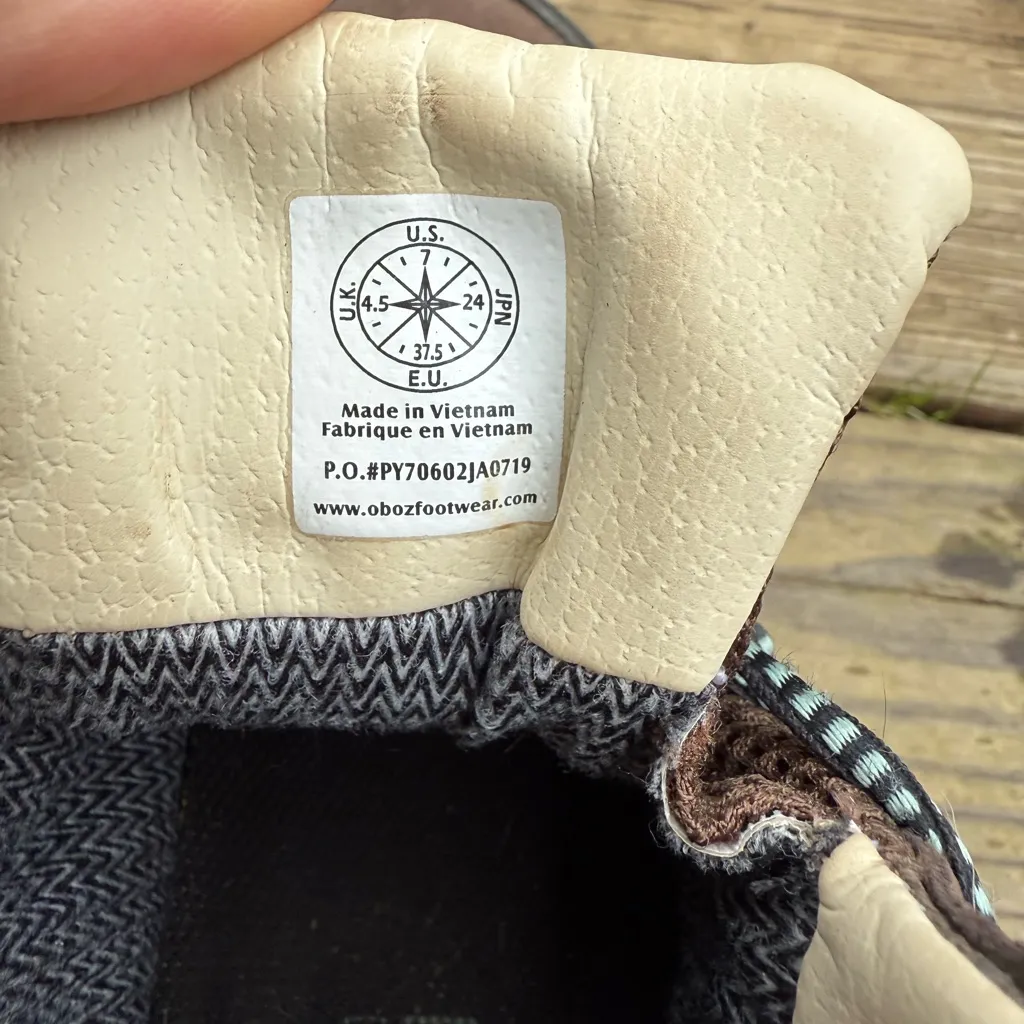 Oboz Women's Hiking Boots Brown Size 7 - Image 3